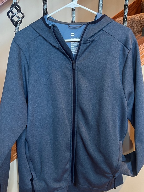 all in motion Other - all in motion Men's Dark Blue Full-Zip Hooded Jacket